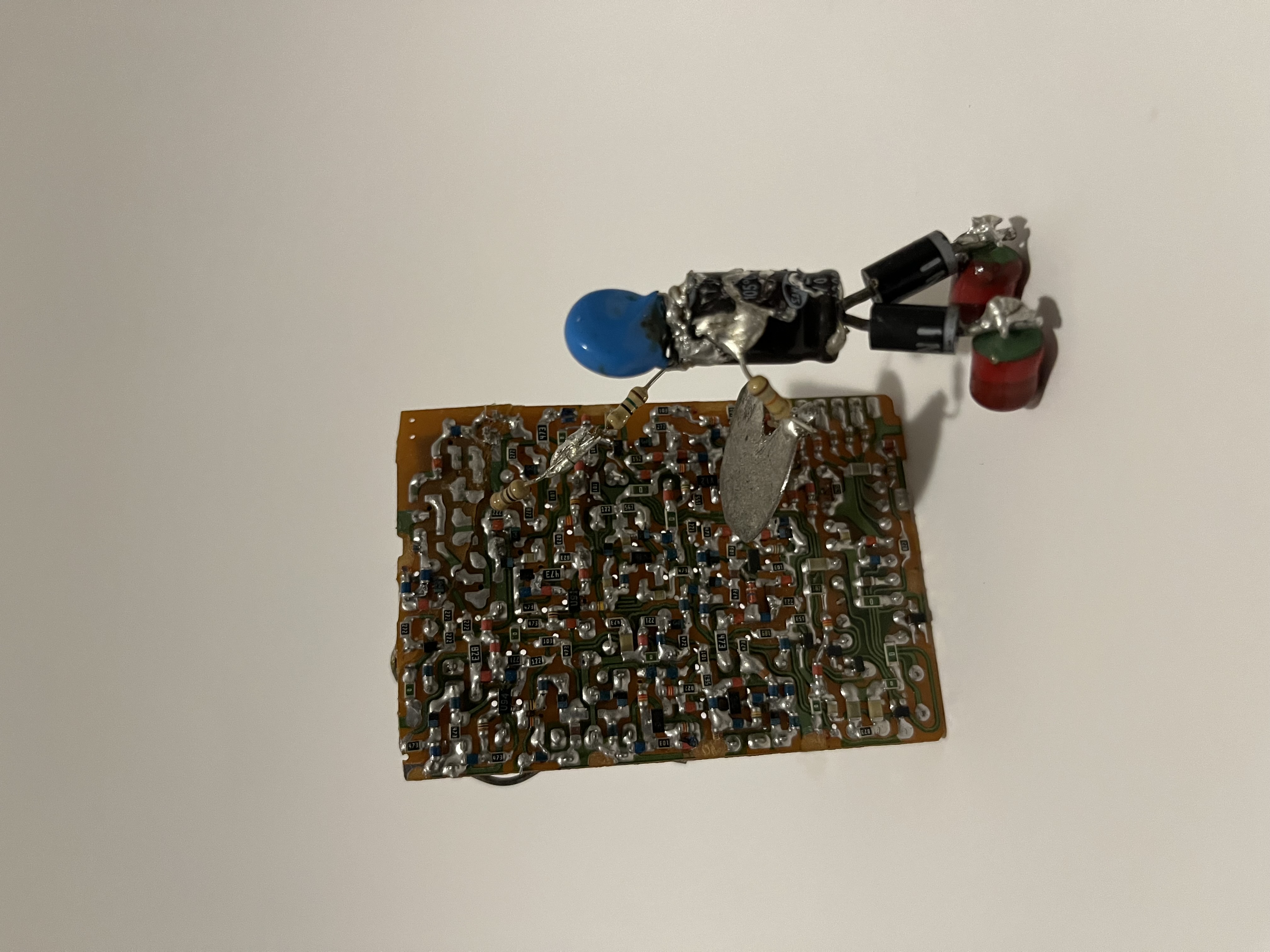 recycled electronic sculpture