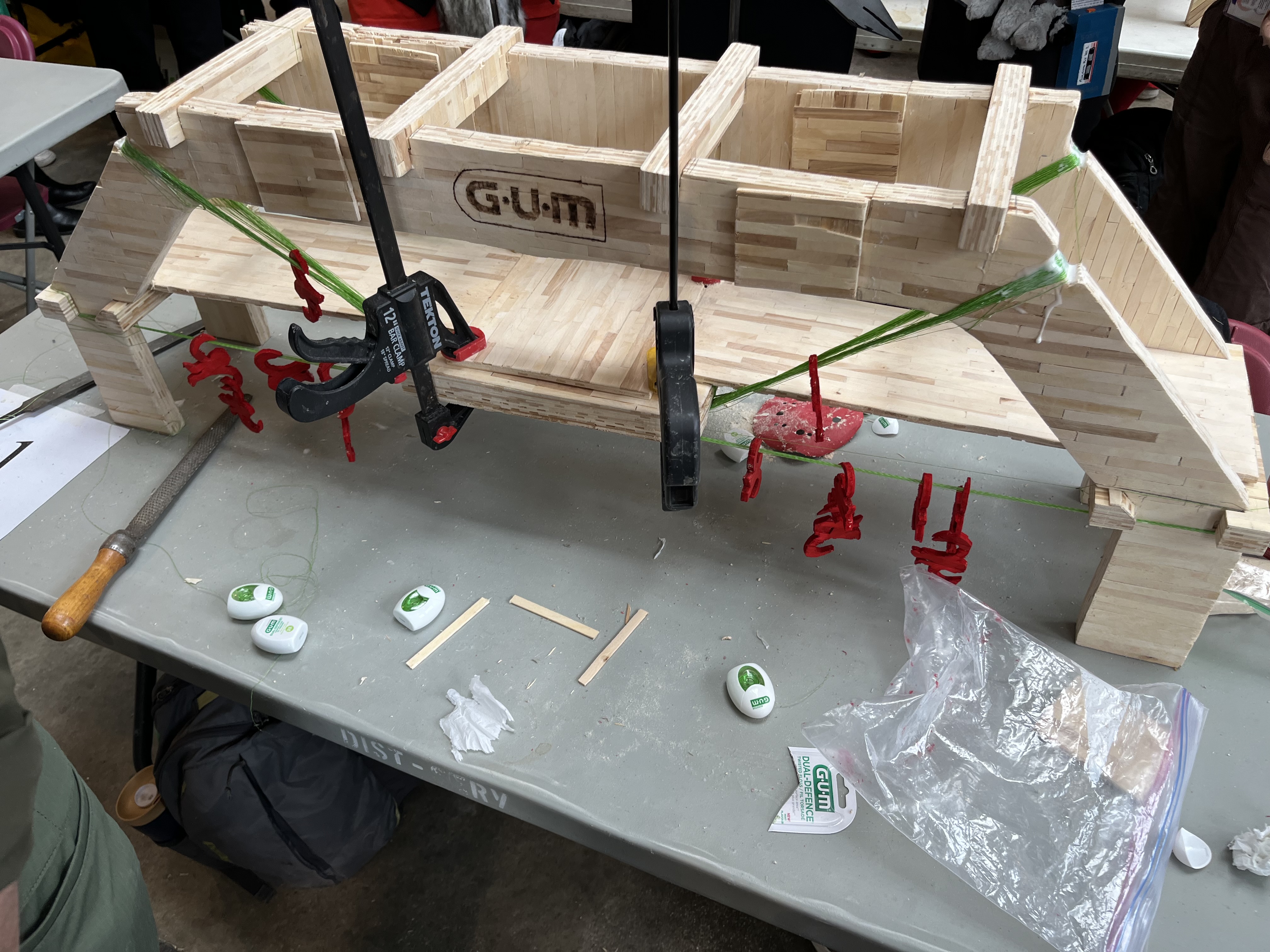 bridge during build day